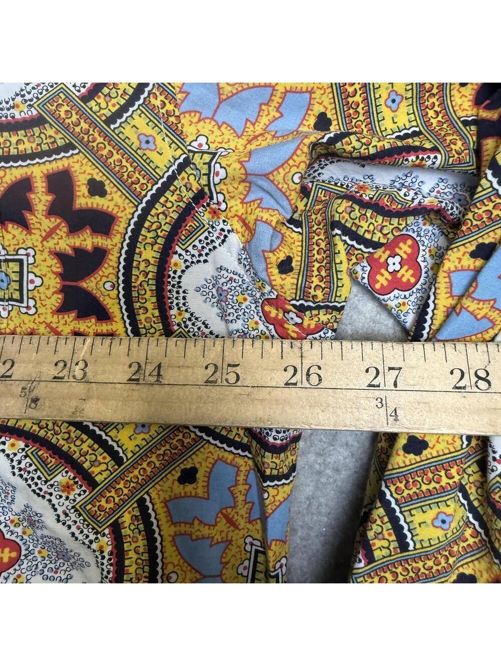 ENYCE Clothing Co Mens 3XL Unique LS Shirt Boho Retro Flashy Geometric Button - Picture 4 of 7